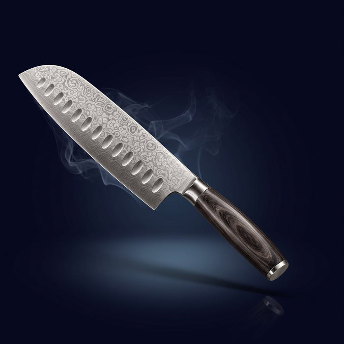 Hatori Mori 森 Series – Santoku 18 cm, Hollow Edge
