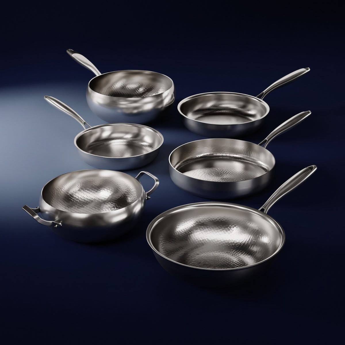 Hatori Kōmyō 光明 Series – Complete Kitchen Set, 6 Pieces with 3 Lids