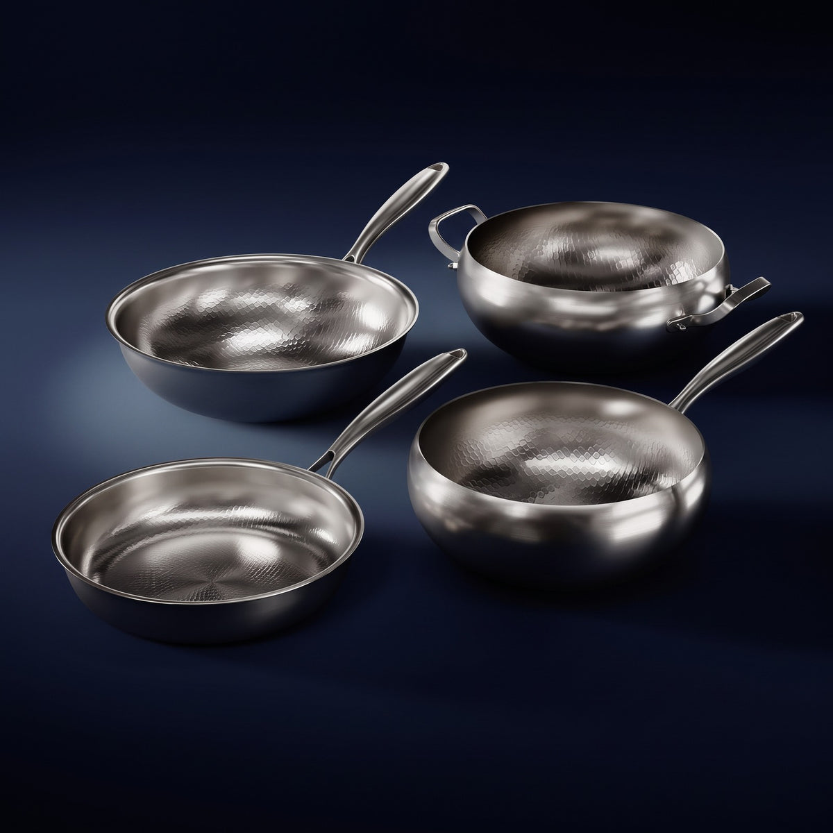 Hatori Kōmyō 光明 Series – Essentials Kitchen Set, 4 Pieces with 2 Lids