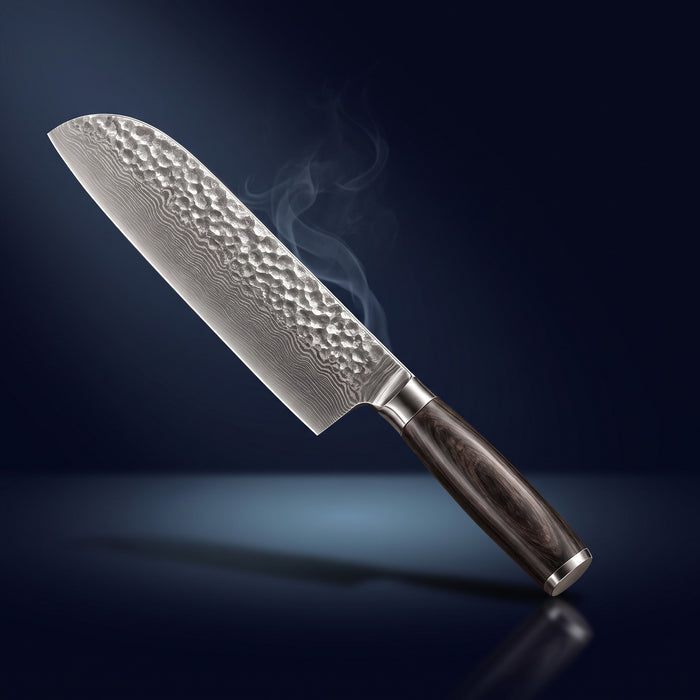 Hatori Mori 森 Series – Hammered Santoku 18 cm