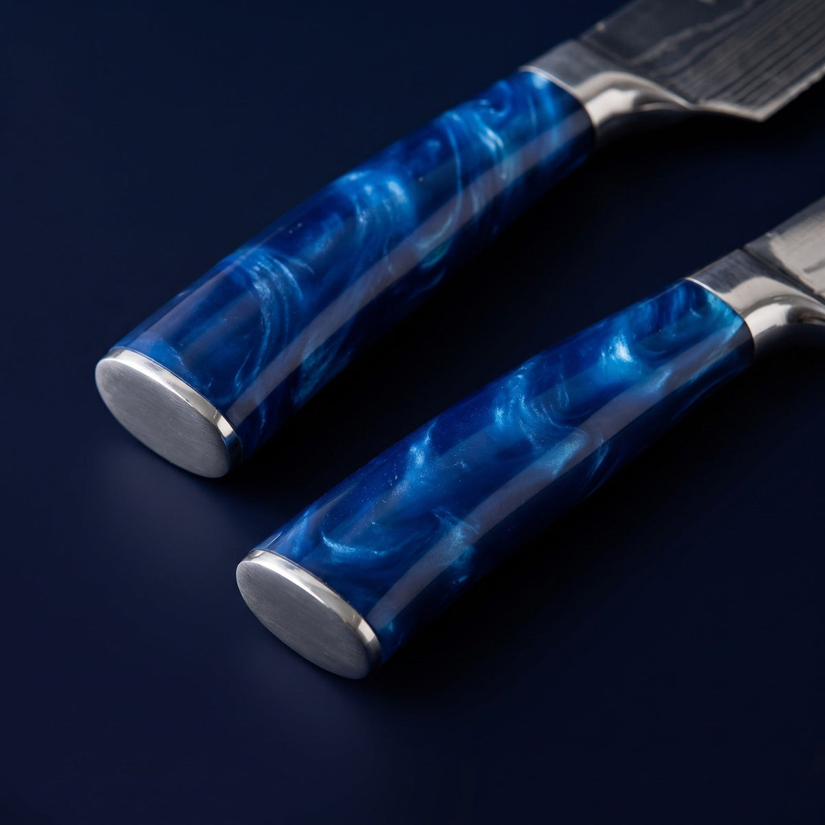 Hatori Seido 青道 Series – 6 Piece Set, close-up of the handles