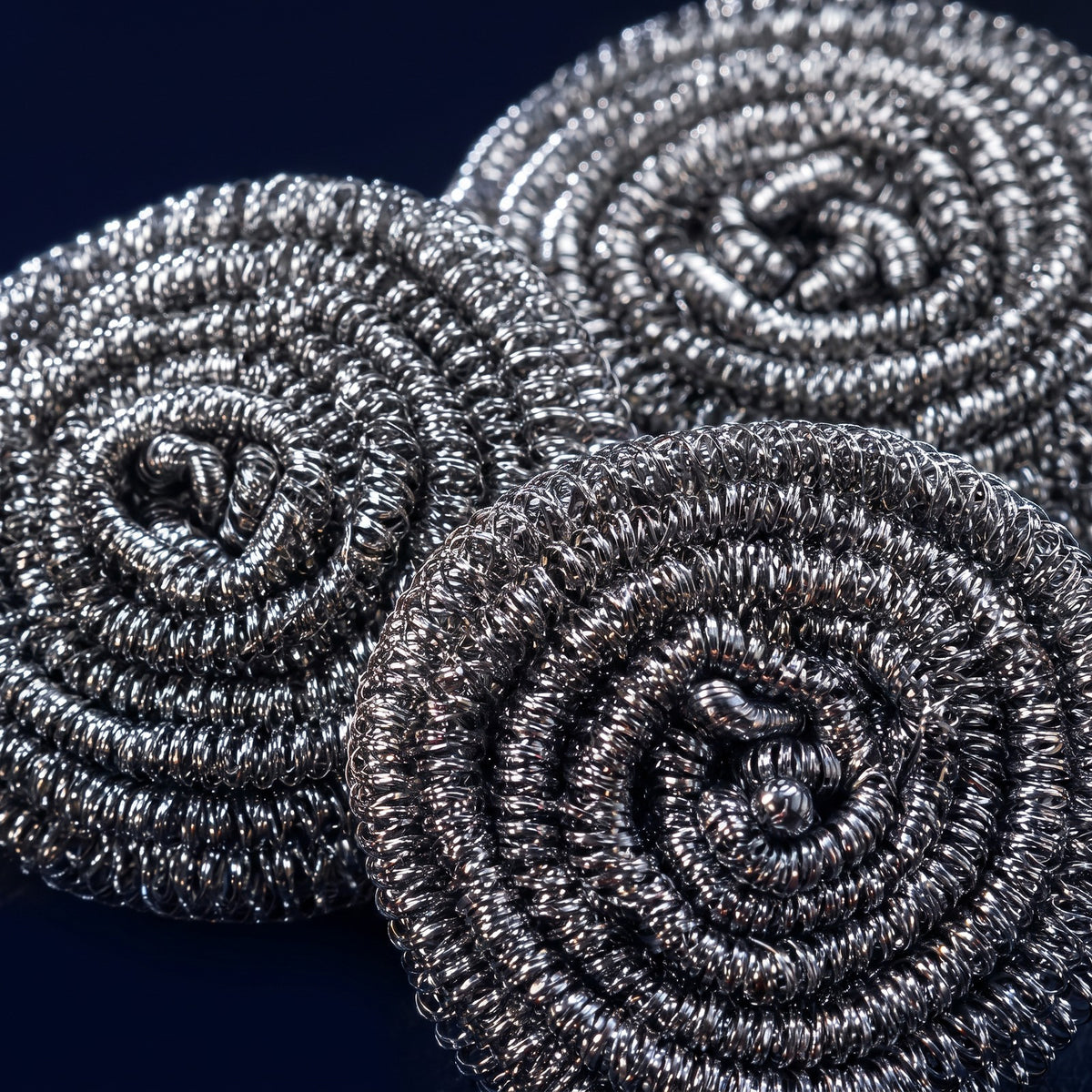 Hatori Titanium Pan Scrubbers, Set of 3, close-up