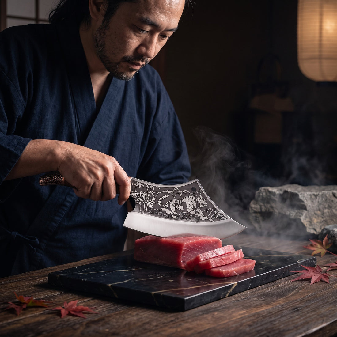 Hatori Tora 虎 Series – Tiger Cleaver 27 cm, at the counter