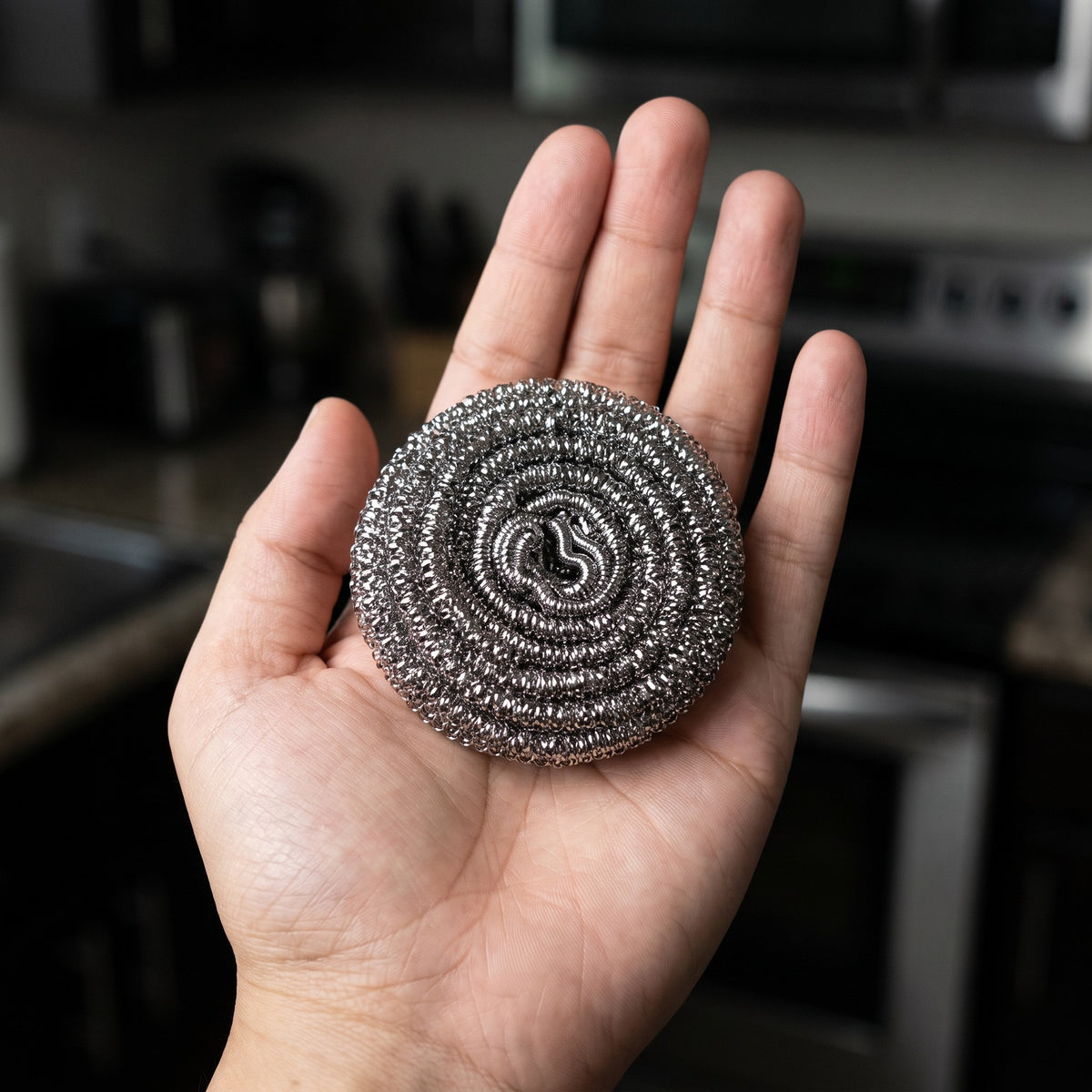 Hatori Titanium Pan Scrubber, serving