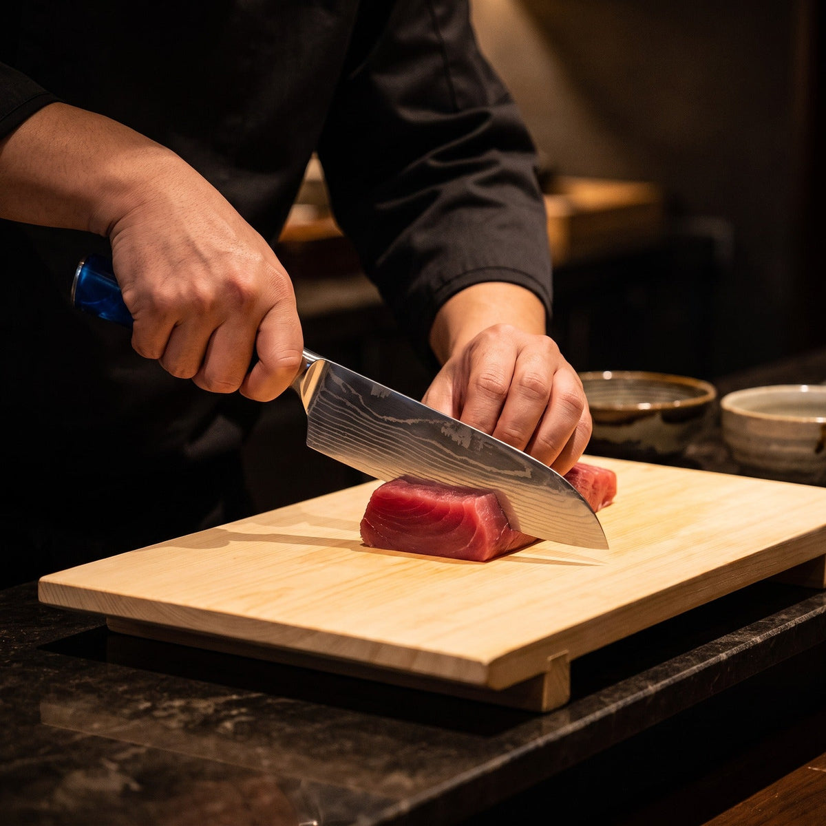 Hatori Seido 青道 Series – 6 Piece Set, in use