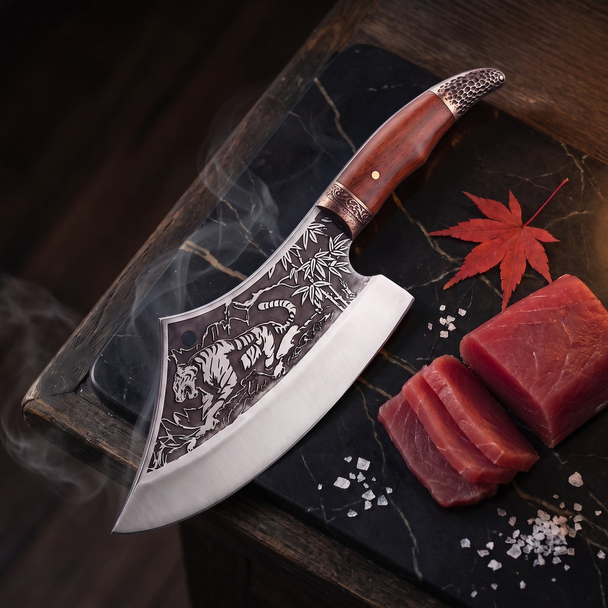 Hatori Tora 虎 Series – Tiger Cleaver 27 cm, on the board