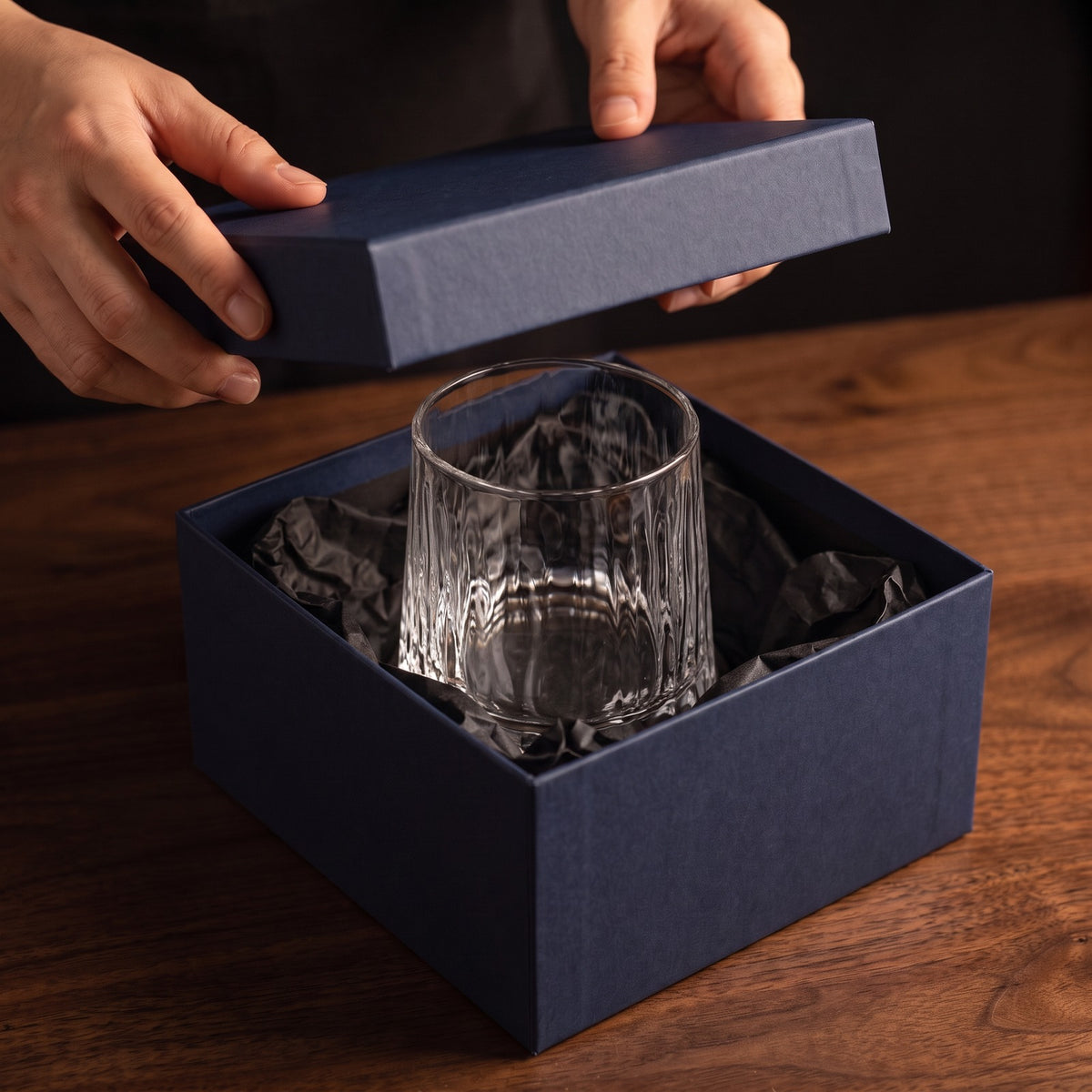 Hatori Kiriko 切子 Series – Cut Crystal Whisky Glass, gift box