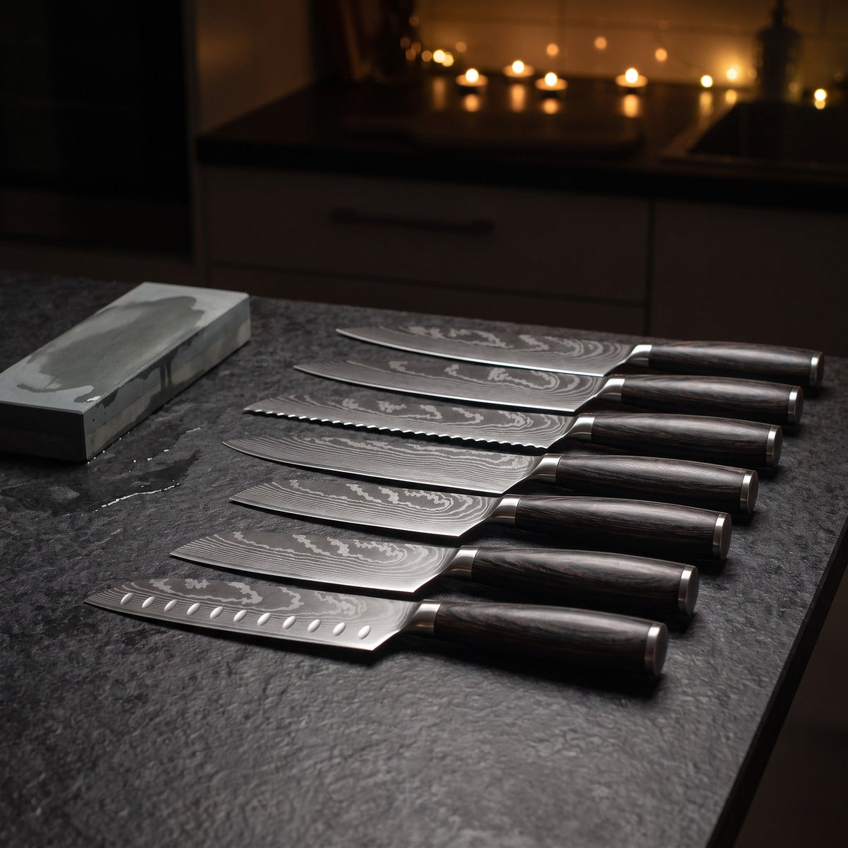 Hatori Mori 森 Series – 7 Piece Set, on the counter