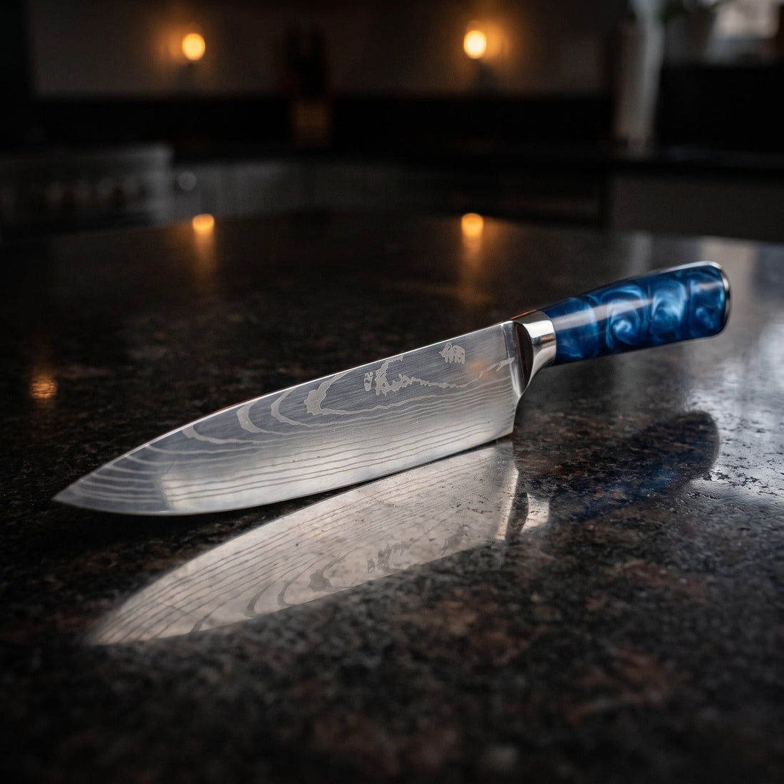 Hatori Seido 青道 Series – Chef's Knife, on the counter