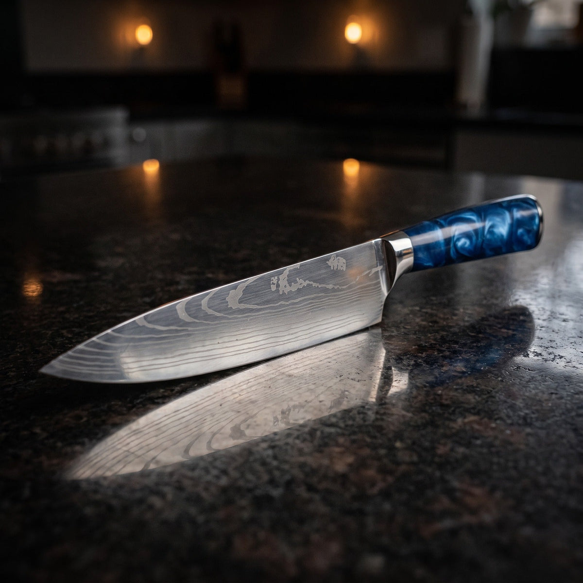 Hatori Seido 青道 Series – Chef's Knife, on the counter