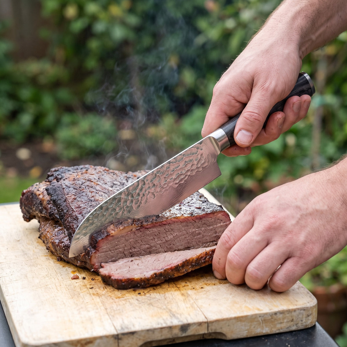 Hatori Mori 森 Series – Hammered Santoku 18 cm, outdoors