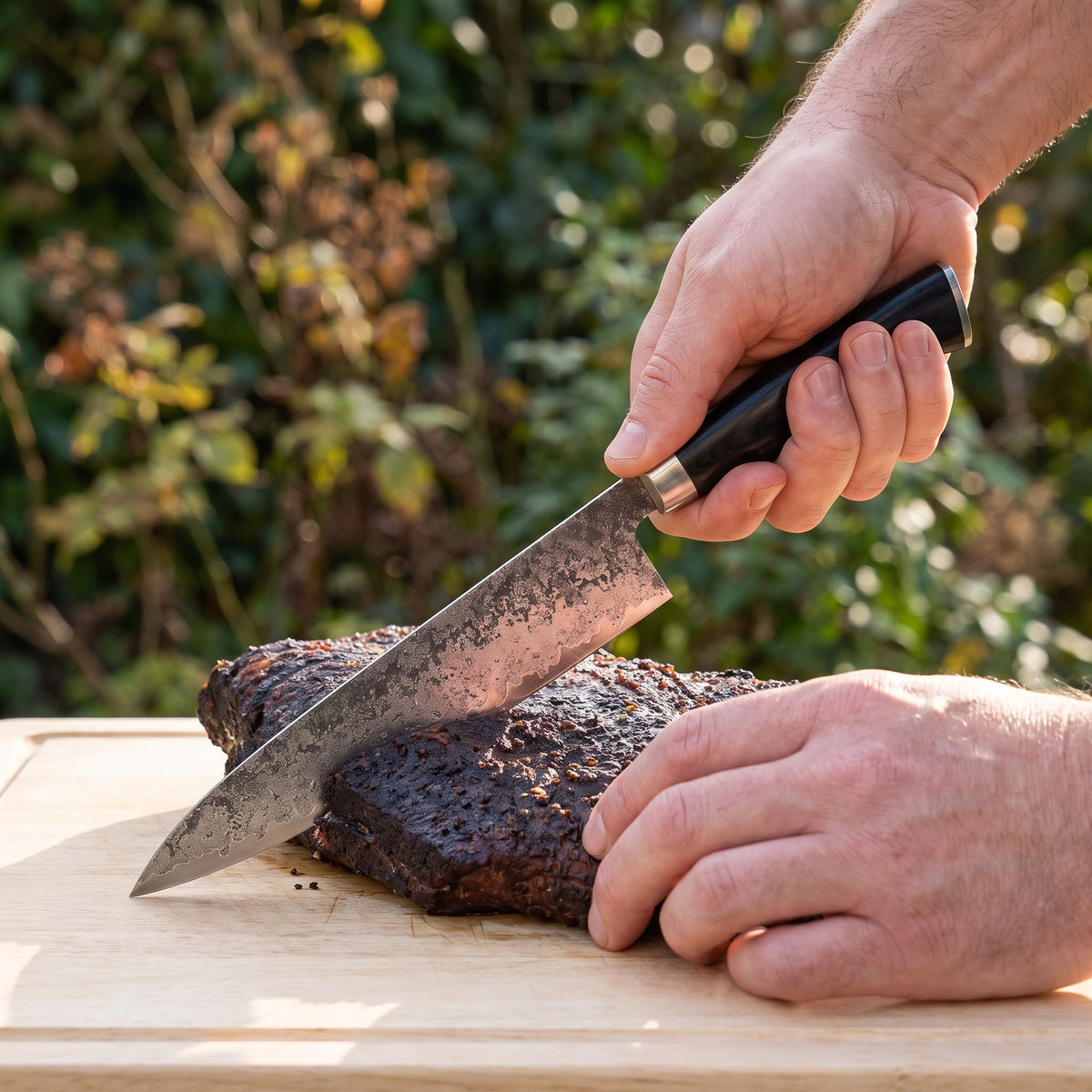 Hatori Kokutan 黒檀 Series – Chef's Knife 20 cm, outdoors