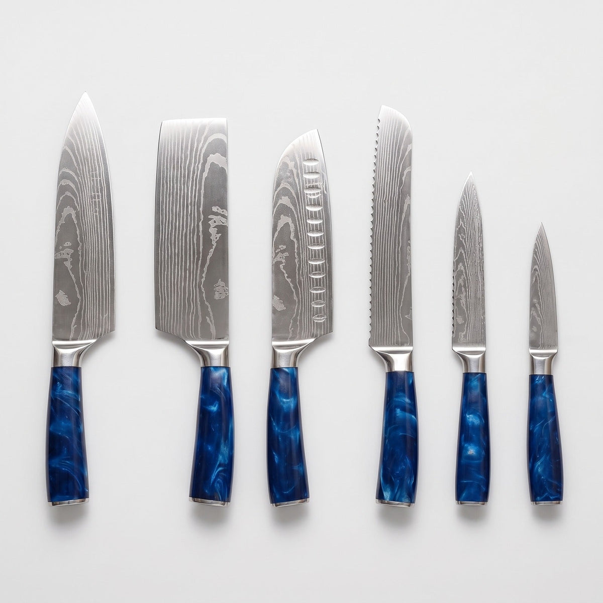 Hatori Seido 青道 Series – 6 Piece Set, on light grey