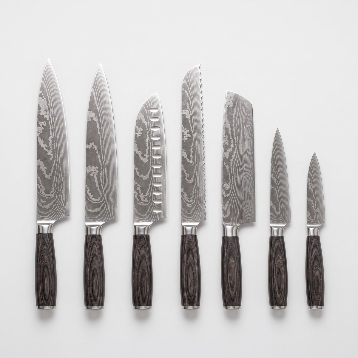 Hatori Mori 森 Series – 7 Piece Set, on light grey