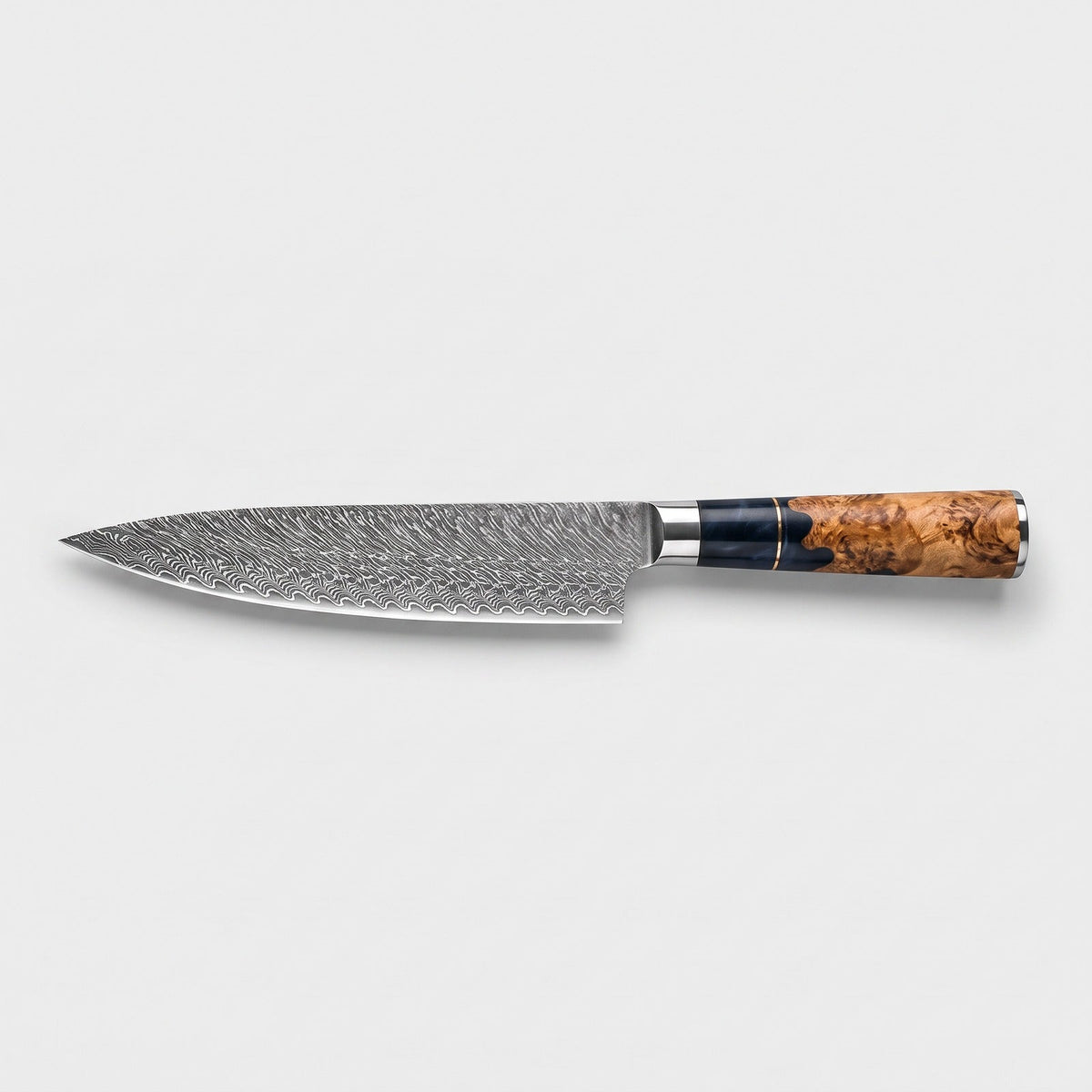 Hatori Ginkai 銀海 Series – Chef's Knife, on light grey