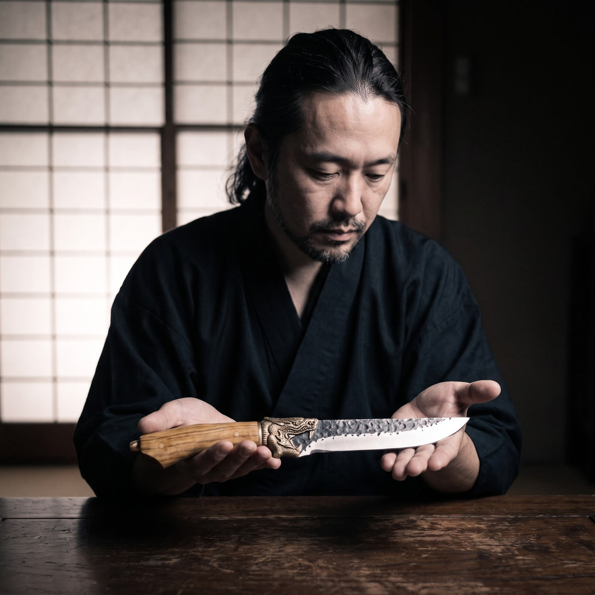 Hatori Ryūjin 龍神 Series – Dragon Boning Knife 17 cm, in hand