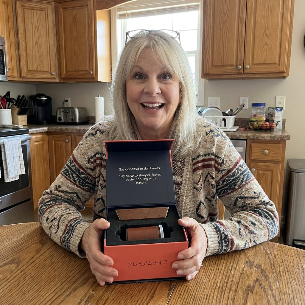 Wife with the Hatori gift box
