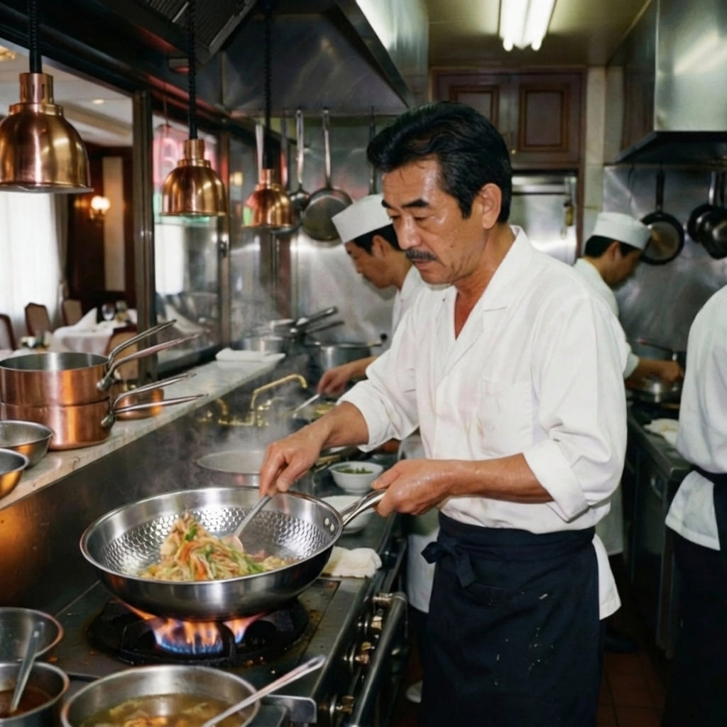 There is no nonstick pan on a restaurant line. Ask why.