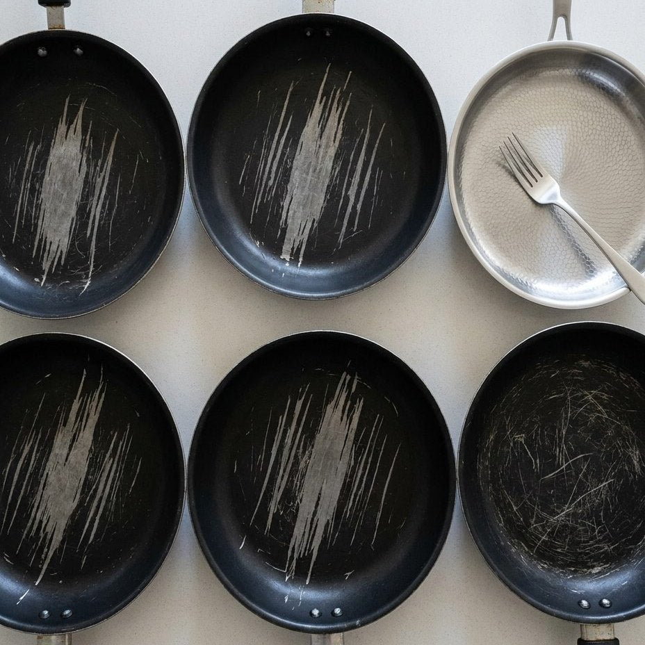 Most "titanium" pans are titanium dust stirred into a coating.