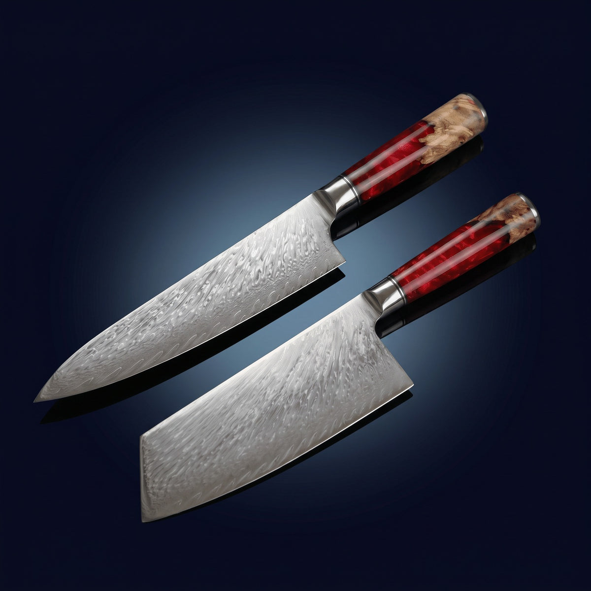 Hatori Kurenai 紅 Series – Damascus 2 Piece Set