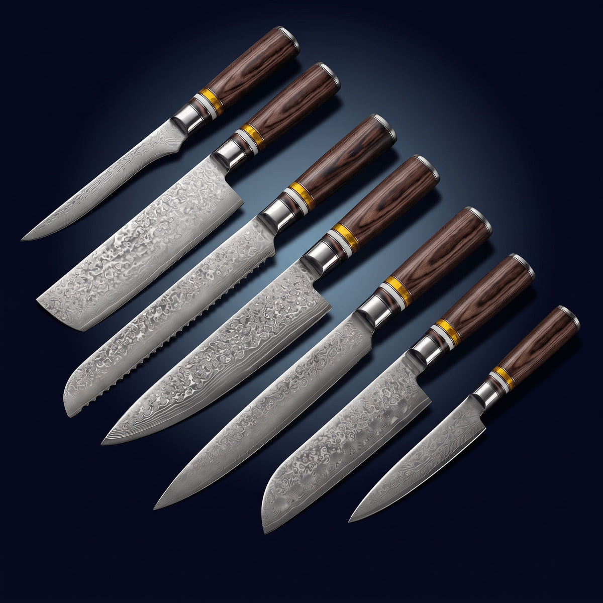 Hatori Takumi 匠 Series – Damascus 7 Piece Master Set