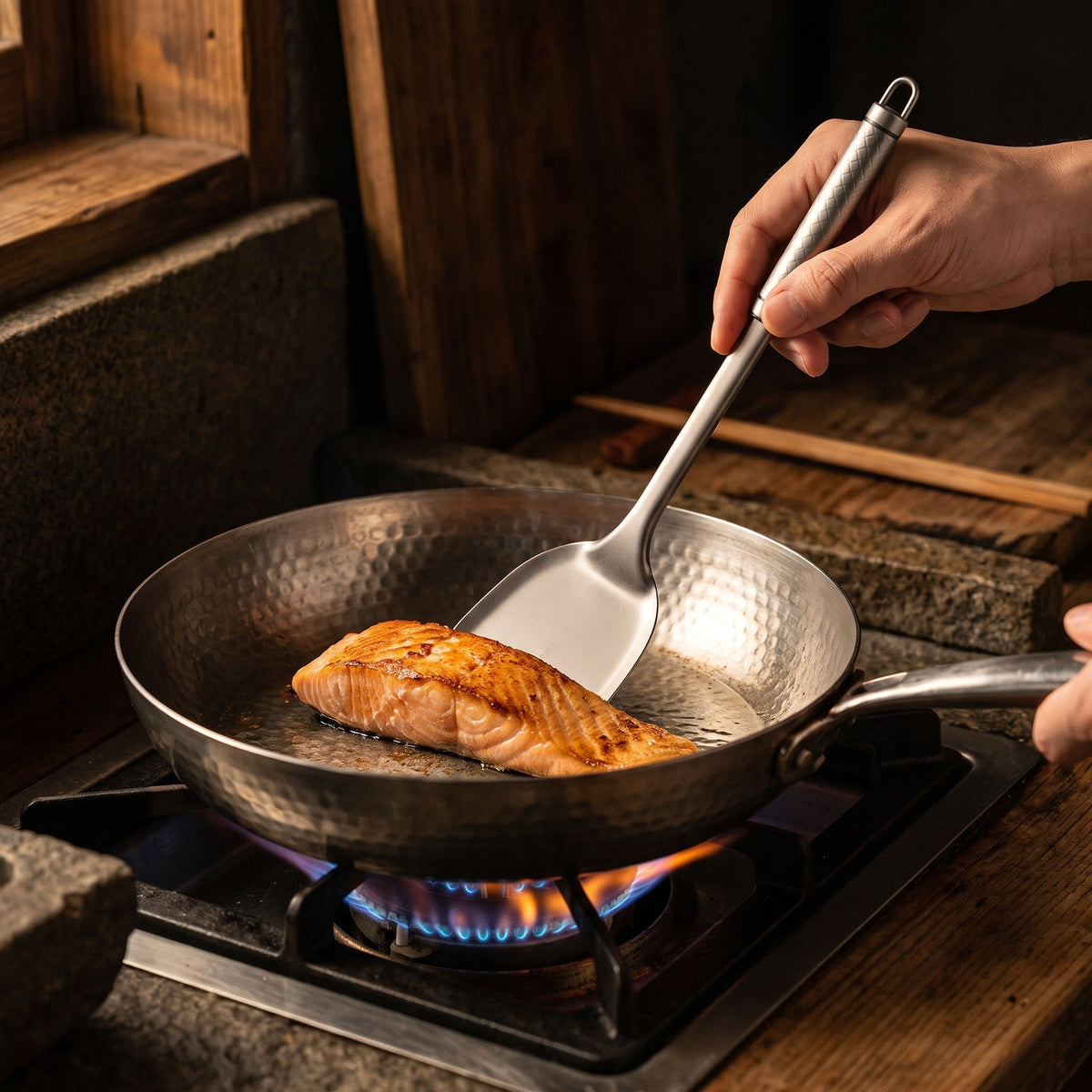 Hatori Junsui 純粋 Series – Titanium Utensils, in use