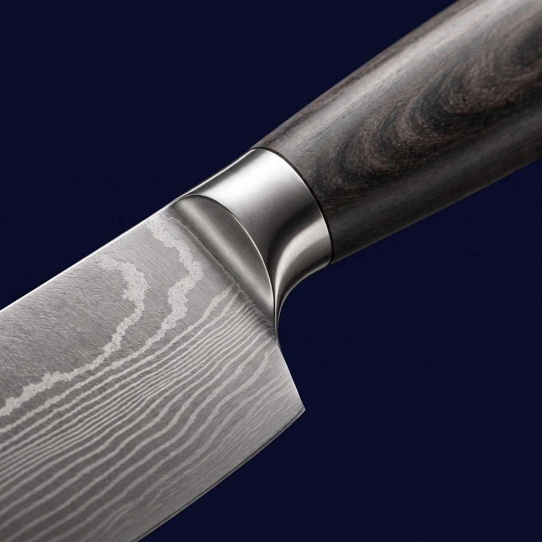 Hatori Mori 森 Series – Chef's Knife 20.5 cm, close-up of the bolster