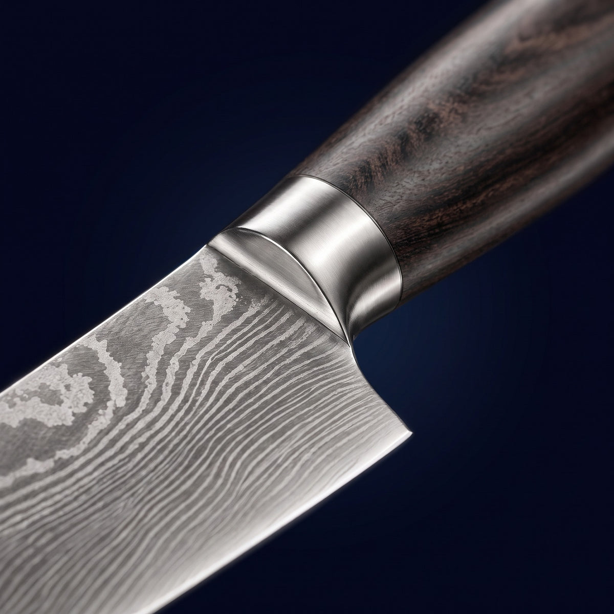 Hatori Mori 森 Series – Small Chef's Knife 13.5 cm, close-up of the bolster
