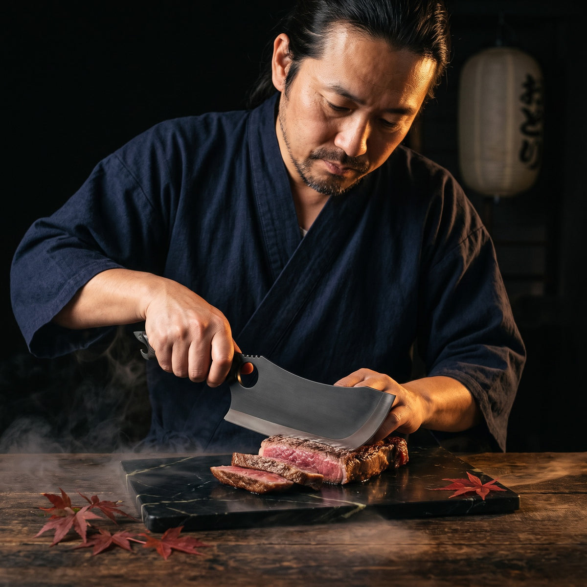 Hatori Kiba 牙 Series – Black Forged Ring Knife 16 cm, at the counter