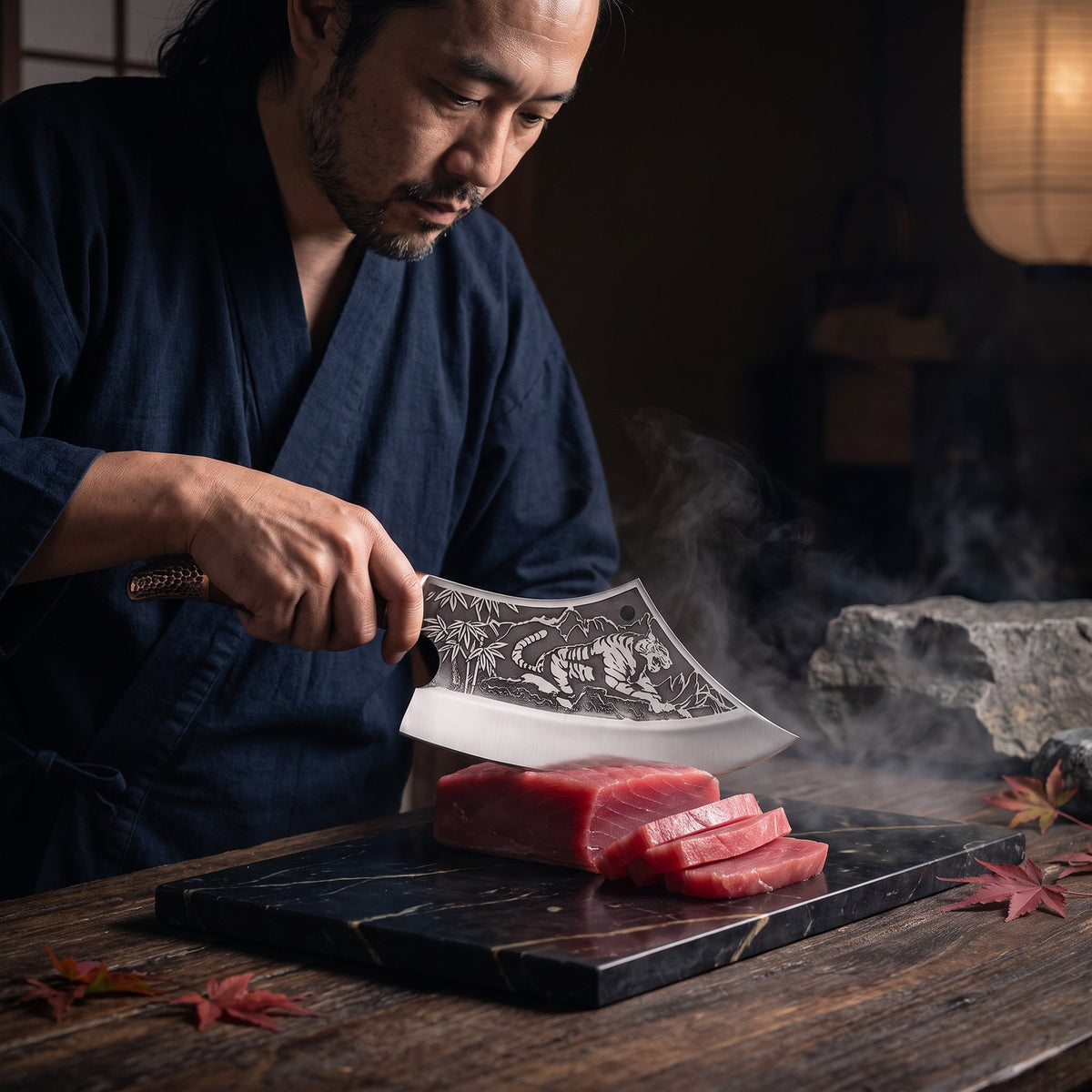 Hatori Tora 虎 Series – Tiger Cleaver 27 cm, at the counter