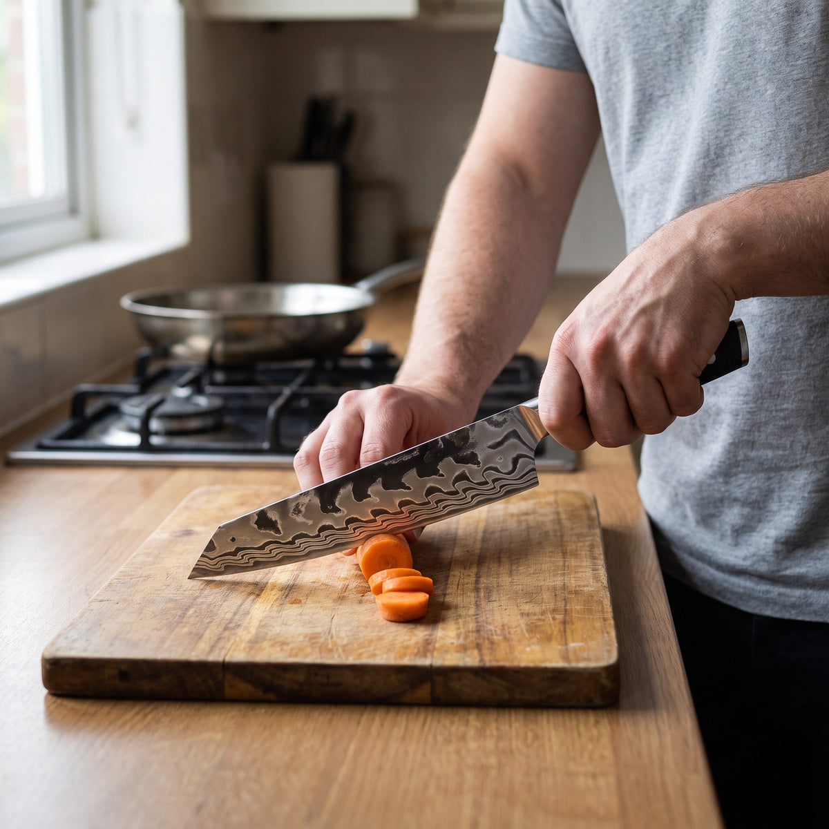 Hatori Yoru 夜 Series – Kiritsuke 27 cm, in a home kitchen