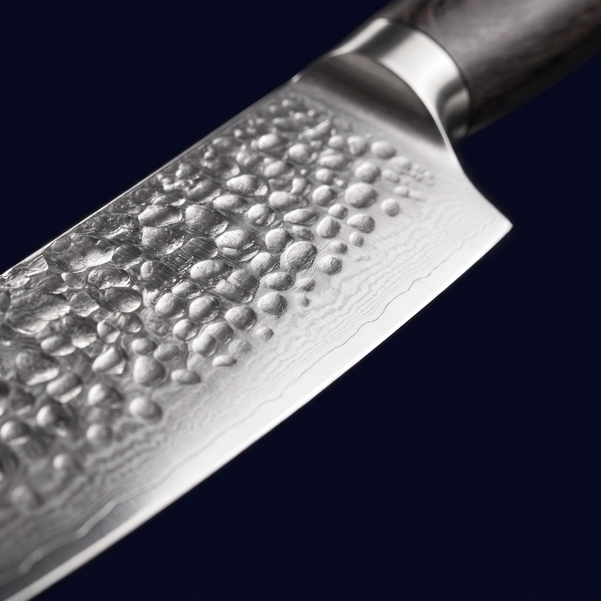 Hatori Mori 森 Series – Hammered Utility Knife 13 cm, blade pattern