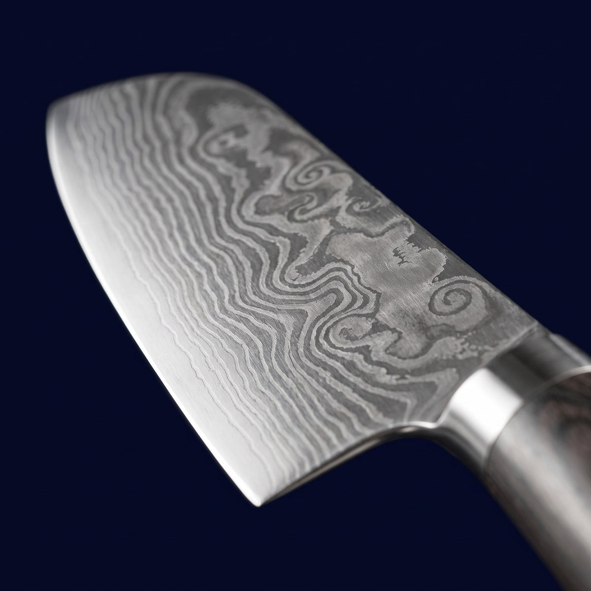Hatori Mori 森 Series – Compact Santoku 17.8 cm, blade pattern