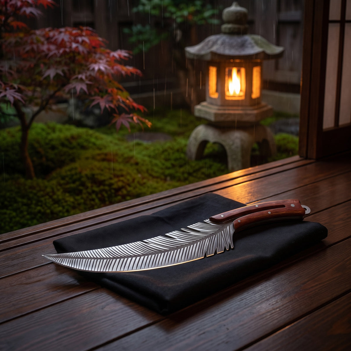 Hatori Hane 羽 Series – Feather Slicer 21 cm, in the garden