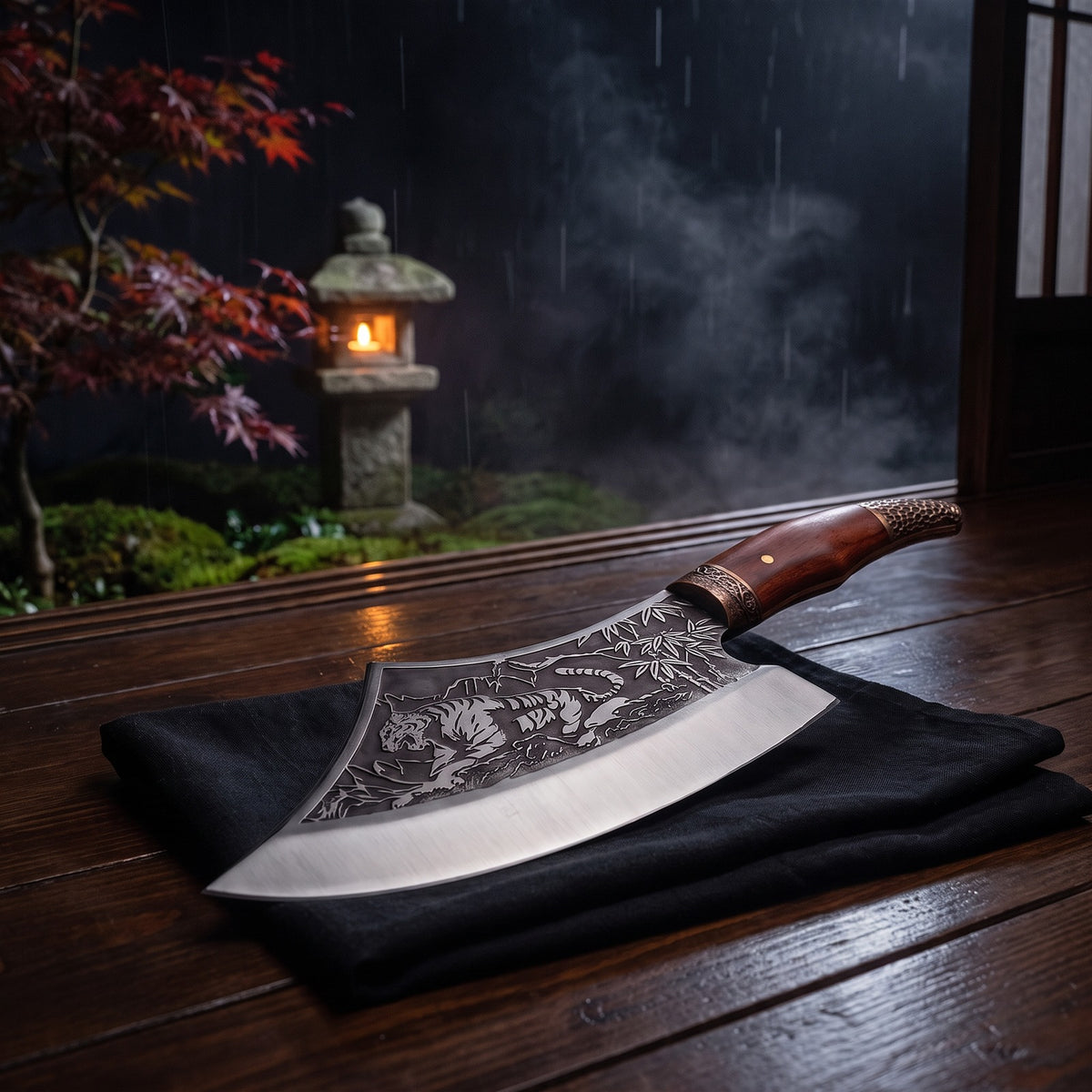 Hatori Tora 虎 Series – Tiger Cleaver 27 cm, in the garden