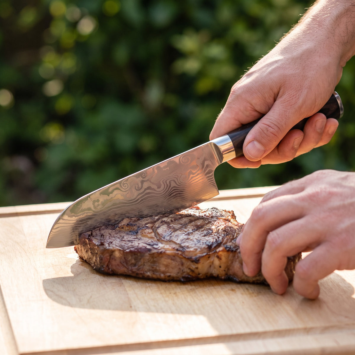 Hatori Mori 森 Series – Compact Santoku 17.8 cm, outdoors