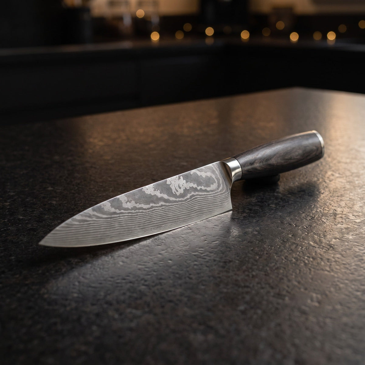 Hatori Mori 森 Series – Chef's Knife 20.5 cm, on the counter