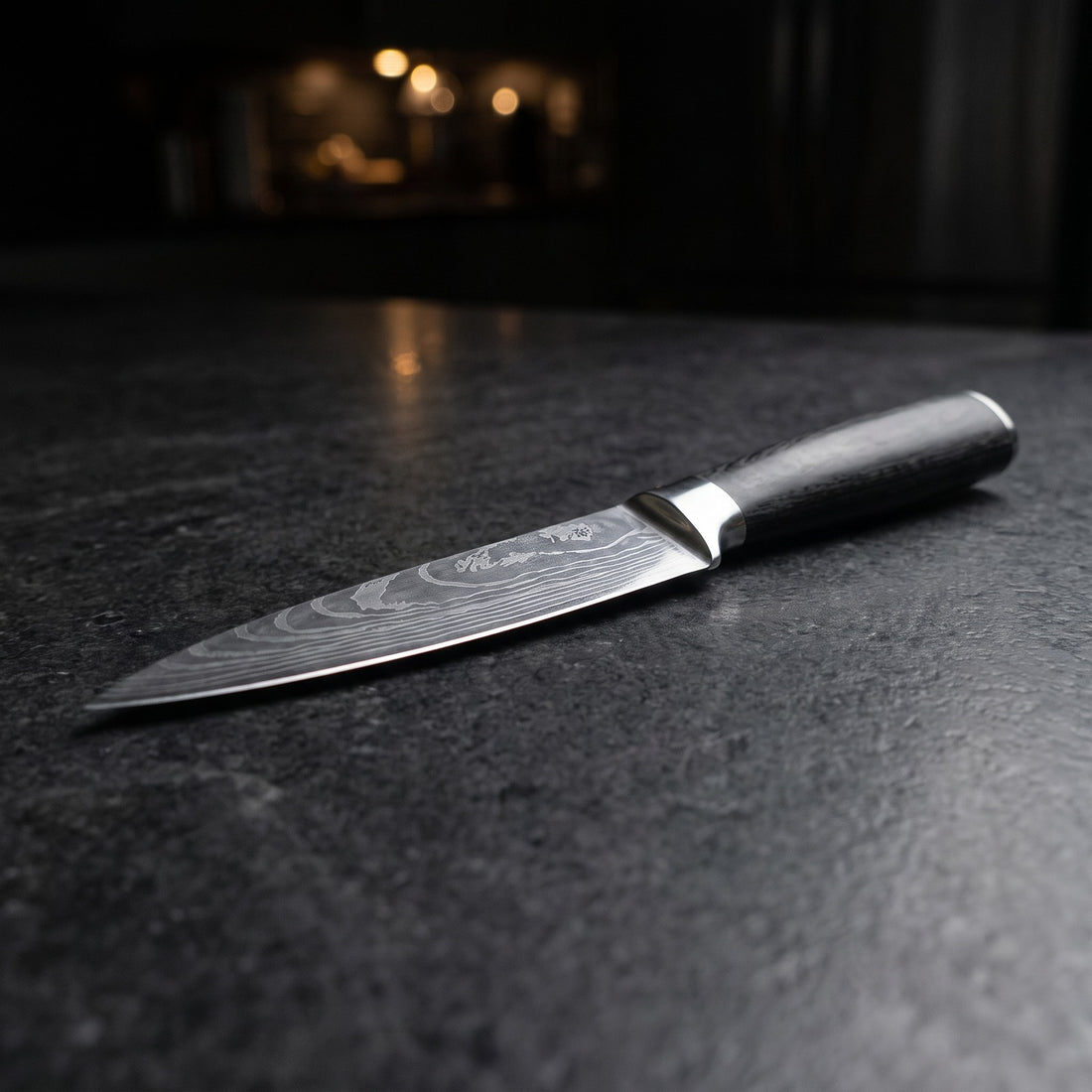 Hatori Mori 森 Series – Utility Knife 8 cm, on the counter