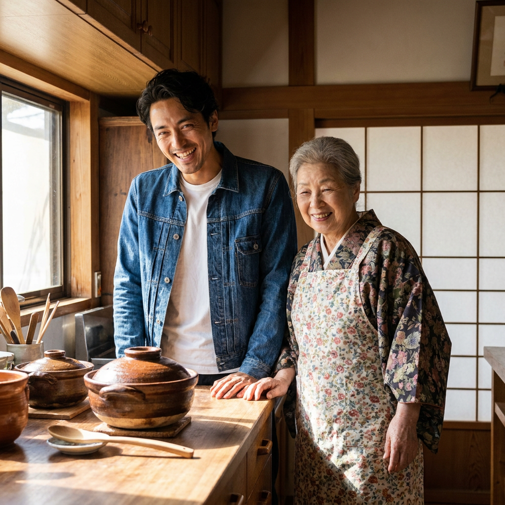 It started in his mother’s kitchen.