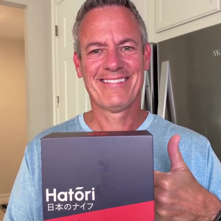 Husband with the Hatori gift box