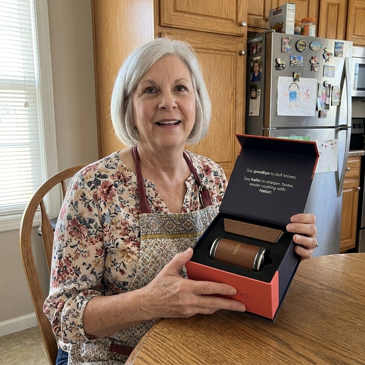 Mother with the Hatori gift box